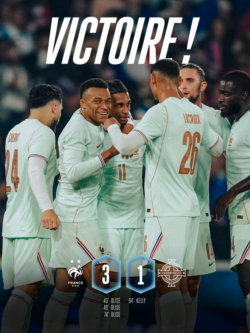 Michael Olise lập hat-trick, ĐT Pháp phô diễn sức mạnh trước World Cup 2026 846580