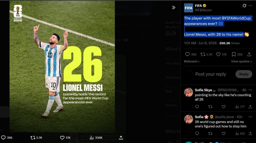 Messi chính thức được FIFA vinh danh trước thềm World Cup 2026 846503