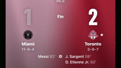 Messi tỏa sáng nhưng Inter Miami vẫn ôm hận trên sân nhà