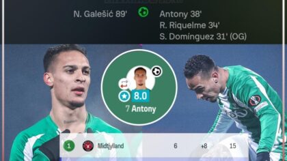 Antony rực sáng, Betis giữ vững mạch bất bại ở Europa League