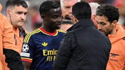 Saka có nguy cơ vắng 12 trận, Arsenal vẫn san bằng điểm với Man City